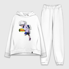 Женский костюм хлопок Oversize с принтом Killua в Новосибирске,  |  | anime | bike | gon | hunter x hunter | killua | аниме | аниме парень | гон | килуа | мотоцикл | охотник против охотника | охотник х охотник