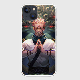 Чехол для iPhone 13 с принтом МАГИЧЕСКАЯ БИТВА | SUKUNA в Новосибирске,  |  | anime | japan | japanese | jujutsu | jujutsu kaisen | kaisen | sukuna | tattoo | аниме | двуликий призрак | иероглифы | инумаки | итадори | итадори юдзи | магическая битва | нобара | панда | рёмен | рёмен сукуна | сатору | сукуна