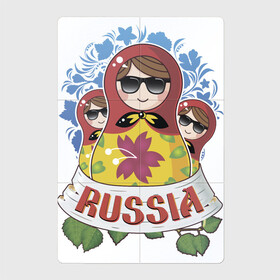 Магнитный плакат 2Х3 с принтом Russia в Новосибирске, Полимерный материал с магнитным слоем | 6 деталей размером 9*9 см | russia | матрешки | патриотизм | родина | россия