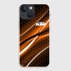 Чехол для iPhone 13 mini с принтом KTM | КТМ в Новосибирске,  |  | enduro | ktm | moto | moto sport | motocycle | orange | sportmotorcycle | ктм | мото | мото спорт | мотоспорт | оранжевый | спорт мото