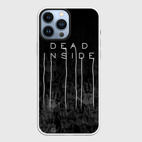 Чехол для iPhone 13 Pro Max с принтом DEAD INSIDE | DEATH STRANDING в Новосибирске,  |  | Тематика изображения на принте: dead inside | dont open | гуль | дед инсайт | дединсайт | дэд инсайт | дэдинсайт | интроверт | кен канеки | мертв внутри | мертвый внутри