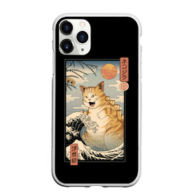 Чехол для iPhone 11 Pro матовый с принтом CATZILLA в Новосибирске, Силикон |  | cat | cats | catzilla | godzilla | japan | kaiju | neko | ninja | retro | samurai | shark | wave | yakuza | акула | волна | годзилла | кайдзю | катана | кот | котенок | котзилла | коты | котэ | котята | кошка | неко | ниндзя | ретро | самурай | якудза