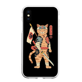 Чехол для iPhone XS Max матовый с принтом Shogun Cat в Новосибирске, Силикон | Область печати: задняя сторона чехла, без боковых панелей | cat | cats | japan | ninja | samurai | shogun | yakuza | катана | кот | котенок | коты | котэ | котята | кошка | ниндзя | самурай | сёгун | якудза | япония