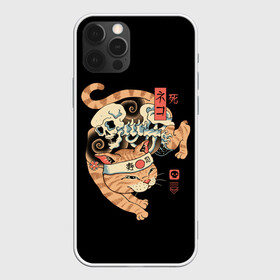 Чехол для iPhone 12 Pro Max с принтом Cat of Death в Новосибирске, Силикон |  | cat | cats | death | japan | ninja | samurai | shogun | skull | yakuza | катана | кот | котенок | коты | котэ | котята | кошка | ниндзя | самурай | сёгун | череп | якудза | япония