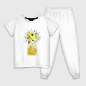 Детская пижама хлопок с принтом ПАРФЮМ ИЗ ЦВЕТОВ в Новосибирске, 100% хлопок |  брюки и футболка прямого кроя, без карманов, на брюках мягкая резинка на поясе и по низу штанин
 | букет | ветви | веточки | духи | запах | лепестки | лепесток | мороженное | парфюм | цветочки | цветочный | цветы