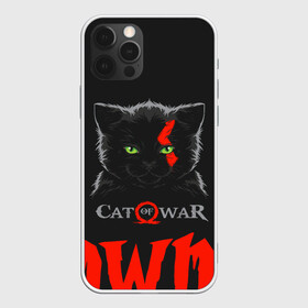 Чехол для iPhone 12 Pro Max с принтом Cat of war в Новосибирске, Силикон |  | cat | gad of war | game | games | god of war | god of wor | атрей | атрэй | бог войны | игра | игры | кот | котёнок | кошки | кратос