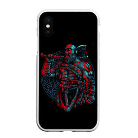 Чехол для iPhone XS Max матовый с принтом Brutal Kratos в Новосибирске, Силикон | Область печати: задняя сторона чехла, без боковых панелей | gad of war | game | games | god of war | god of wor | атрей | атрэй | бог войны | игра | игры | кратос