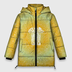 Женская зимняя куртка Oversize с принтом Майка АПВ 97ЗЖ в Новосибирске, верх — 100% полиэстер; подкладка — 100% полиэстер; утеплитель — 100% полиэстер | длина ниже бедра, силуэт Оверсайз. Есть воротник-стойка, отстегивающийся капюшон и ветрозащитная планка. 

Боковые карманы с листочкой на кнопках и внутренний карман на молнии | qr код | амулет | антивирус | антидепрессант | антистресс | градиент | желтый | иммуномодулятор | коллаж | майка | оберег | светлозеленый | талисман