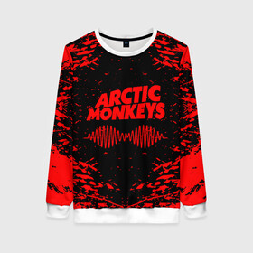 Женский свитшот 3D с принтом arctic monkeys в Новосибирске, 100% полиэстер с мягким внутренним слоем | круглый вырез горловины, мягкая резинка на манжетах и поясе, свободная посадка по фигуре | arctic monkeys | arctic monkeys live | do i wanna know | domino | domino records | full album | lyrics | mardy bum | whyd you only call me when youre high | арктические обезьяны | домино пластинки | полный альбом | тексты песен