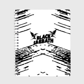 Тетрадь с принтом black sabbath в Новосибирске, 100% бумага | 48 листов, плотность листов — 60 г/м2, плотность картонной обложки — 250 г/м2. Листы скреплены сбоку удобной пружинной спиралью. Уголки страниц и обложки скругленные. Цвет линий — светло-серый
 | bill ward (musical artist) | black | black sabbath | black sabbath (musical group) | butler | geezer | iommi | osbourne | ozzy | ozzy osbourne | ozzy osbourne (musical artist) | paranoid | sabbath | оззи | осборн | рок | черный шаббат | чудик | шаббат