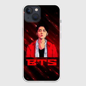 Чехол для iPhone 13 с принтом BTS Red and black в Новосибирске,  |  | bts | k pop | kpop | rm | аниме | бтс | ви | джей хоуп | джонгук | кпоп | сюга | чимин | чин | япония