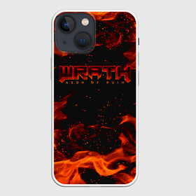 Чехол для iPhone 13 mini с принтом WRATH: Aeon of Ruin FIRE в Новосибирске,  |  | 90 е | aeon of ruin | quake | tegunvteg | wrath | wrath: aeon of ruin | игра | компьютерная игра | монстры | огонь | пламя | ретро | реьро шутер | шутер