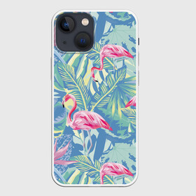 Чехол для iPhone 13 mini с принтом фламинго в Новосибирске,  |  | flamingo | птицы | розовый | фламинго