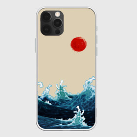 Чехол для iPhone 12 Pro Max с принтом Японский Стиль Волны и Солнце в Новосибирске, Силикон |  | japan | style | sun | water | waves | аниме | вода | волны | иероглифы | культура | море | солнце | стиль | текстура | япония