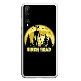 Чехол для Honor P30 с принтом Siren Head Yellow Moon в Новосибирске, Силикон | Область печати: задняя сторона чехла, без боковых панелей | 6789 | cartoon | cat | forest | foundation | head | monster | moon | mountains | scp | siren | sirenhead | голова | горы | кот | лес | луна | монстр | объект | объекты | сирена | сиреноголовый | фонд | чудище | чудовище