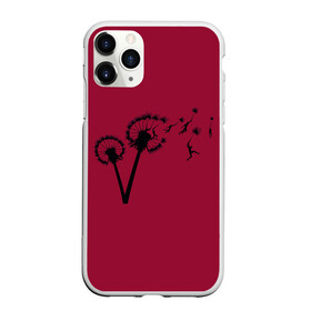 Чехол для iPhone 11 Pro Max матовый с принтом Dandelion flight. Red Frame в Новосибирске, Силикон |  | dandelion | flight | garden | human | people | travel | люди | на | одуванчик | одуванчике | парение | парить | полет | путешествие | растение | человек