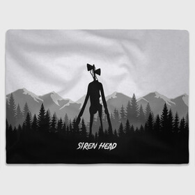 Плед 3D с принтом SIREN HEAD | DARK FOREST в Новосибирске, 100% полиэстер | закругленные углы, все края обработаны. Ткань не мнется и не растягивается | Тематика изображения на принте: 6789 | cartoon | cat | dark | forest | foundation | head | monster | mountains | scp | siren | sirenhead | голова | горы | кот | лес | монстр | объект | объекты | сирена | сиреноголовый | фонд | чудище | чудовище