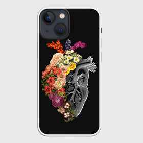 Чехол для iPhone 13 mini с принтом Natural Heart. Dual в Новосибирске,  |  | 8 | flower | flowers | garden | heart | natural | symbiote | день | женский | марта | международный | природа | растения | сердце | симбиот | цветы