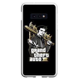 Чехол для Samsung S10E с принтом Клод GTA 3 в Новосибирске, Силикон | Область печати: задняя сторона чехла, без боковых панелей | game | games | grand theft auto | gta | gta rp | san andreas | v | vice city | великое автоворовство | гранд зефт аувто | гта | гта рп | игра | игры