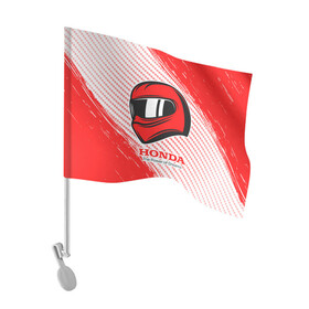 Флаг для автомобиля с принтом Honda - Strokes в Новосибирске, 100% полиэстер | Размер: 30*21 см | accord | auto | civic | crv | honda | logo | moto | motors | sport | авто | автомобиль | аккорд | гонки | краска | лого | логотип | логотипы | марка | мото | моторс | мотоцикл | серия | символ | символы | спорт | хонда | цивик