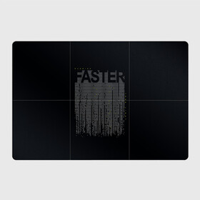 Магнитный плакат 3Х2 с принтом Faster Быстрый в Новосибирске, Полимерный материал с магнитным слоем | 6 деталей размером 9*9 см | fast | faster | бег | бегун | быстрый | спорт | спортивный | текст