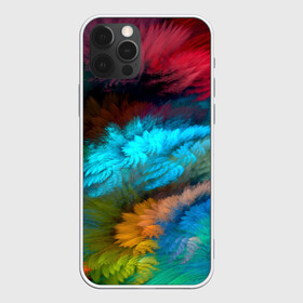 Чехол для iPhone 12 Pro с принтом Цветной дестрой в Новосибирске, силикон | область печати: задняя сторона чехла, без боковых панелей | абстракция | молодежное | пестрое | тренд | хайп | цветное