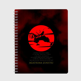 Тетрадь с принтом Agatsuma Zenitsu Kimetsu no Yaiba в Новосибирске, 100% бумага | 48 листов, плотность листов — 60 г/м2, плотность картонной обложки — 250 г/м2. Листы скреплены сбоку удобной пружинной спиралью. Уголки страниц и обложки скругленные. Цвет линий — светло-серый
 | demon slayer | kamado | kimetsu no yaiba | nezuko | tanjiro | аниме | гию томиока | зеницу агацума | иноске хашибира | камадо | клинок | корзинная девочка | манга | музан кибуцуджи | незуко | рассекающий демонов | танджиро