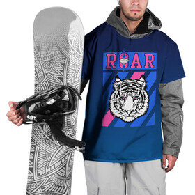 Накидка на куртку 3D с принтом Roar Tiger в Новосибирске, 100% полиэстер |  | roar | большая кошка | полосатый | тигр | тигрица | хищник