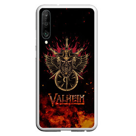 Чехол для Honor P30 с принтом Valheim символ черепа в Новосибирске, Силикон | Область печати: задняя сторона чехла, без боковых панелей | Тематика изображения на принте: fantasy | mmo | valheim | valve | валхейм | вальхейм | викинги | выживалка | игра | королевская битва | ммо | ролевая игра | фэнтази