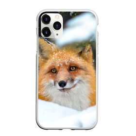 Чехол для iPhone 11 Pro Max матовый с принтом Лисичка на сугробе в Новосибирске, Силикон |  | fox | foxy | животное | звери | лиса | лисенок | лисичка | милая | рыжая | фокс