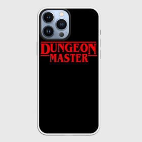 Чехол для iPhone 13 Pro Max с принтом Stranger Dungeon Master в Новосибирске,  |  | Тематика изображения на принте: aniki | billy | boss | boy | bucks | dark | deep | door | dungeon | fantasy | gachi | gachimuchi | gym | hundred | master | muchi | next | stranger | the | things | three | van | wee | билли | ван | гачи | гачимучи | дела | мучи |