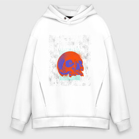 Мужское худи Oversize хлопок с принтом Skull madness в Новосибирске, френч-терри — 70% хлопок, 30% полиэстер. Мягкий теплый начес внутри —100% хлопок | боковые карманы, эластичные манжеты и нижняя кромка, капюшон на магнитной кнопке | bone | bones | creepy | dead | death | halloween | horror | madness | scary | skull | skulls | the curse | голова | кости | ужасы | хоррор | череп