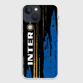 Чехол для iPhone 13 mini с принтом INTER. в Новосибирске,  |  | football | football club | inter | sport | интер | спорт | спортивные | униформа | фирменные цвета | футбол | футбольный клуб