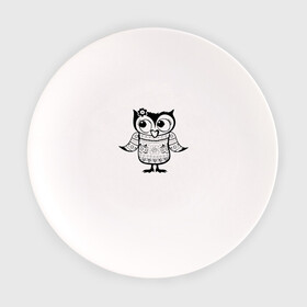 Тарелка с принтом Сова в свитере в Новосибирске, фарфор | диаметр - 210 мм
диаметр для нанесения принта - 120 мм | owl | owls | сова | совушка | совы | филин | фраза | юмор