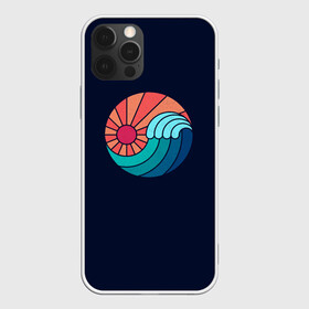 Чехол для iPhone 12 Pro с принтом Sun and Sea. Yin and Yang в Новосибирске, силикон | область печати: задняя сторона чехла, без боковых панелей | a | and | eang | lights | mosaic | of | sea | sun | symbiosis | the | wave | yin | волны | и | ин | лучи | мозаика | море | океан | симбиоз | солнечные | солнца | солнце | ян