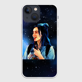 Чехол для iPhone 13 mini с принтом Billy Elish в Новосибирске,  |  | bad guy | billie eilish | билли айлиш | музыка | популярная музыка