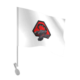 Флаг для автомобиля с принтом Command&Conquer в Новосибирске, 100% полиэстер | Размер: 30*21 см | command | commandconquer | conquer | gdi | nod | гсб