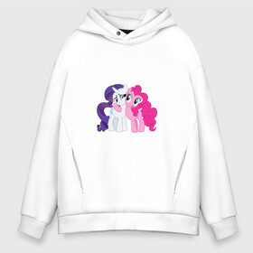 Мужское худи Oversize хлопок с принтом My Little Pony Pinkie Pie And  в Новосибирске, френч-терри — 70% хлопок, 30% полиэстер. Мягкий теплый начес внутри —100% хлопок | боковые карманы, эластичные манжеты и нижняя кромка, капюшон на магнитной кнопке | applejack | friendship | mylittlepony | rainbow dash | twilight sparkle | waifu | вайфу | дружба это магия | друзья | кони | моя маленькая пони | мультфильм | пони | радуга | ренбоу деш | эплджек