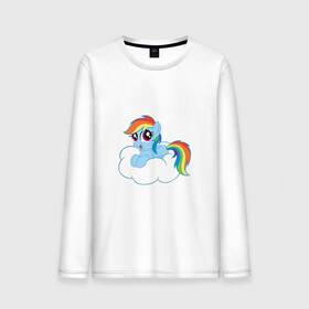 Мужской лонгслив хлопок с принтом My Little Pony Rainbow Dash в Новосибирске, 100% хлопок |  | Тематика изображения на принте: applejack | friendship | mylittlepony | rainbow dash | twilight sparkle | waifu | вайфу | дружба это магия | друзья | кони | моя маленькая пони | мультфильм | пони | радуга | ренбоу деш | эплджек