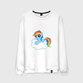 Мужской свитшот хлопок с принтом My Little Pony Rainbow Dash в Новосибирске, 100% хлопок |  | applejack | friendship | mylittlepony | rainbow dash | twilight sparkle | waifu | вайфу | дружба это магия | друзья | кони | моя маленькая пони | мультфильм | пони | радуга | ренбоу деш | эплджек