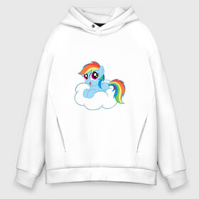 Мужское худи Oversize хлопок с принтом My Little Pony Rainbow Dash в Новосибирске, френч-терри — 70% хлопок, 30% полиэстер. Мягкий теплый начес внутри —100% хлопок | боковые карманы, эластичные манжеты и нижняя кромка, капюшон на магнитной кнопке | applejack | friendship | mylittlepony | rainbow dash | twilight sparkle | waifu | вайфу | дружба это магия | друзья | кони | моя маленькая пони | мультфильм | пони | радуга | ренбоу деш | эплджек