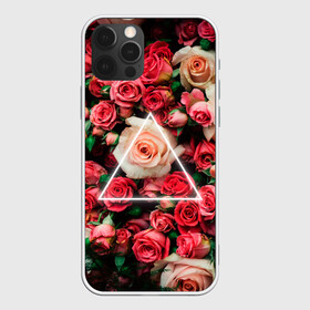 Чехол для iPhone 12 Pro Max с принтом ROSE NEON | РОЗЫ НЕОН в Новосибирске, Силикон |  | rose | женская | любовь | молодежь | мужская | неон | розы | свобода