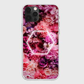 Чехол для iPhone 12 Pro с принтом ROSE | РОЗЫ в Новосибирске, силикон | область печати: задняя сторона чехла, без боковых панелей | rose | женская | любовь | молодежь | мужская | неон | розы | свобода