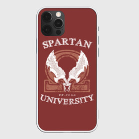 Чехол для iPhone 12 Pro Max с принтом Spartan University в Новосибирске, Силикон |  | gad of war | game | games | god of war | god of wor | spartan | бог войны | игра | игры | кратос | спартанец