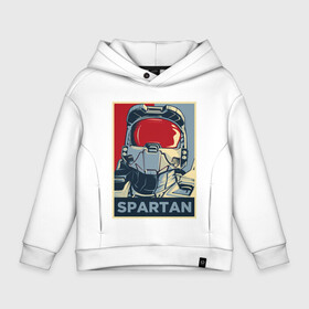 Детское худи Oversize хлопок с принтом Spartan in da hood в Новосибирске, френч-терри — 70% хлопок, 30% полиэстер. Мягкий теплый начес внутри —100% хлопок | боковые карманы, эластичные манжеты и нижняя кромка, капюшон на магнитной кнопке | Тематика изображения на принте: game | games | halo | heilo | master chif | spartan | игра | игры | ковенант | ковенанты | мастер чиф | спартанец | хало | хейло | хэйло