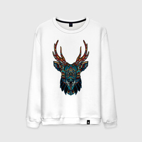 Мужской свитшот хлопок с принтом Mandala Moose в Новосибирске, 100% хлопок |  | animal | animals | ethnic | hipster | horns | nature | russia | siberia | животные | карибу | лось | природа | рога | россия | сибирь | узор | узоры | хипстер | этника