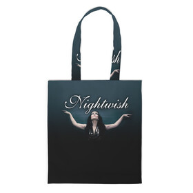 Шоппер 3D с принтом Nightwish with Tarja в Новосибирске, 100% полиэстер | Плотность: 200 г/м2; Размер: 34×35 см; Высота лямок: 30 см | Тематика изображения на принте: nightwish | tarja | tarja turanen | turunen | найтвиш | тарья | тарья турунен | турунен