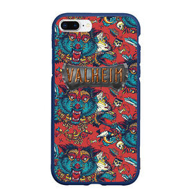 Чехол для iPhone 7Plus/8 Plus матовый с принтом Valheim Viking pattern в Новосибирске, Силикон | Область печати: задняя сторона чехла, без боковых панелей | fantasy | mmo | valheim | valve | валхейм | вальхейм | викинги | выживалка | игра | королевская битва | ммо | ролевая игра | фэнтази