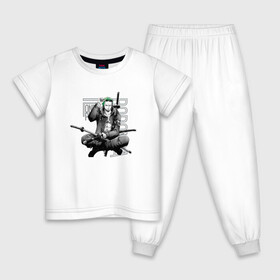 Детская пижама хлопок с принтом One Piece в Новосибирске, 100% хлопок |  брюки и футболка прямого кроя, без карманов, на брюках мягкая резинка на поясе и по низу штанин
 | Тематика изображения на принте: one piece | zoro roronoa | ван пис | зоро | зоро ророноа | пират
