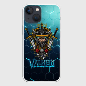 Чехол для iPhone 13 mini с принтом Valheim Neon Samurai в Новосибирске,  |  | fantasy | mmo | valheim | valve | валхейм | вальхейм | викинги | выживалка | игра | королевская битва | ммо | ролевая игра | фэнтази